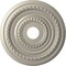Ekena Millwork Cole PVC Ceiling Medallion (Fits Canopies up to 5 1/8"), Brght Coat Aluminum, 19"OD x 3 1/2"ID x 1"P CMP19COBAL - alternate 1